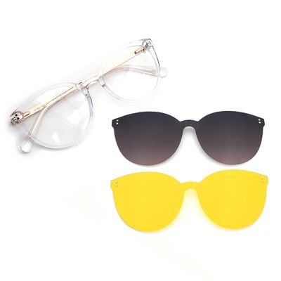 Armação Para Óculos de Grau Feminino Chilli Beans Night Vision Multi Polarizado Redondo Rosé